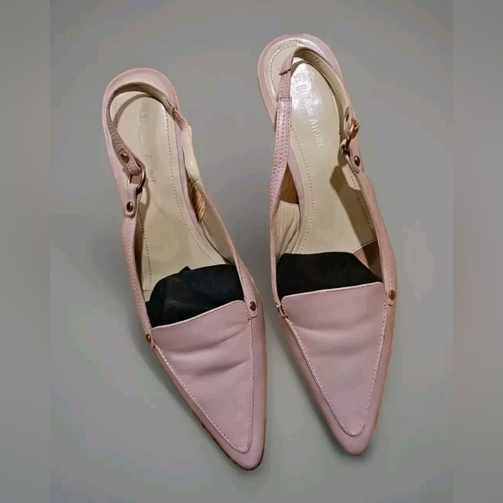 Etienne Aigner Blush Slingback Heels